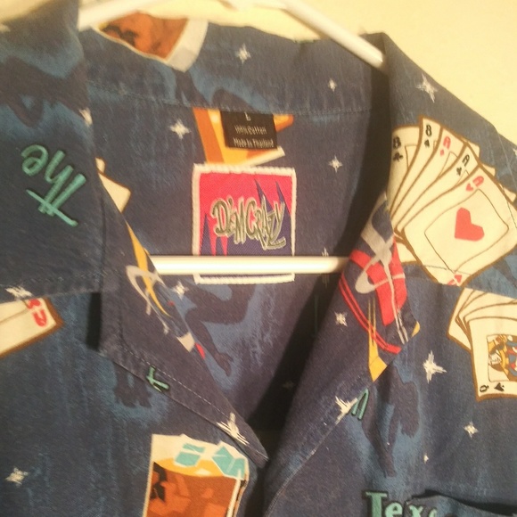 Dem Crazy Texas Hold Em Camp Shirt - Picture 2 of 5